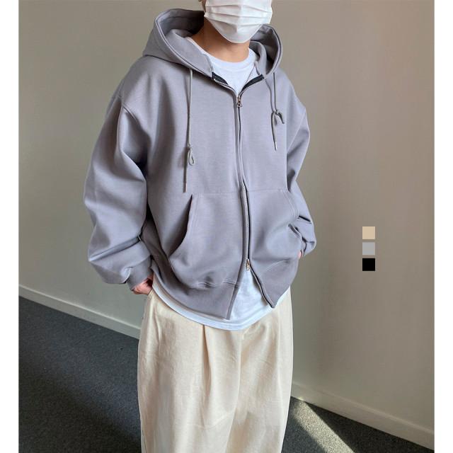 합포 벌룬 후드 스웻 집업 3color