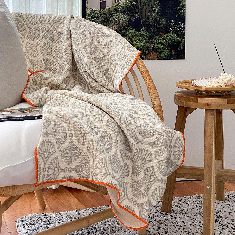 양면 거즈 블랭킷 - 그레이