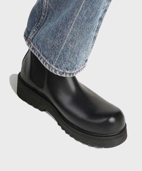 SECOND.A 볼륨 라운드토 5CM 첼시부츠 2NDF3000GB [BLACK]