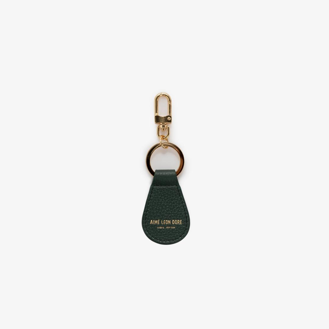 Leather Key Fob - Botanical Green / OS