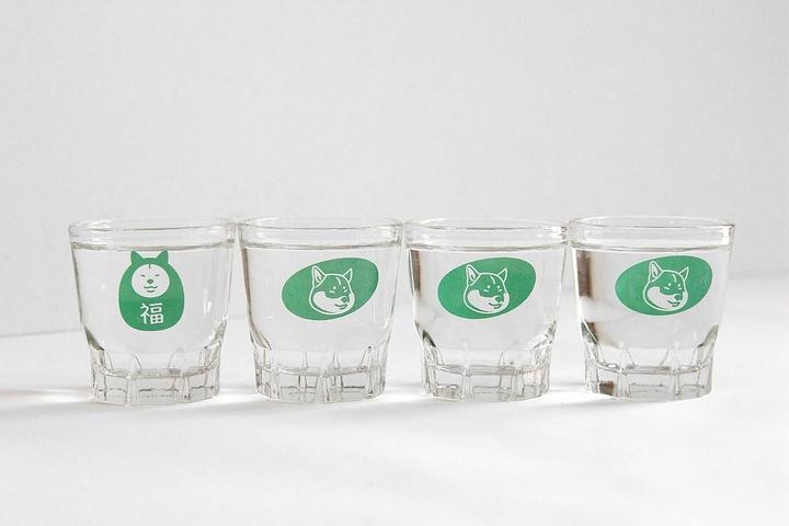 시바견 고양이 소주잔 4P SET 4type