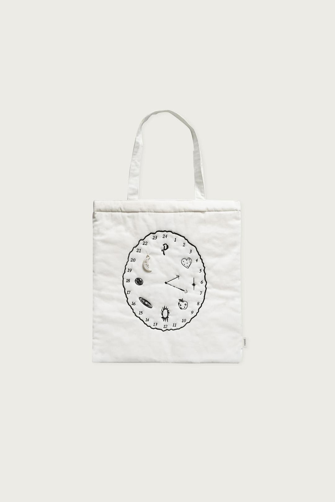CLOCK BAG WHITE
