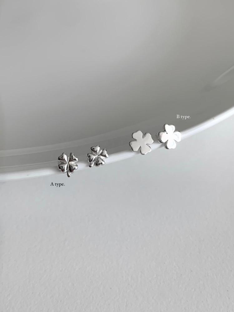 (어센틱/ silver925) ﻿clover earring 클로버귀걸이 은귀걸이