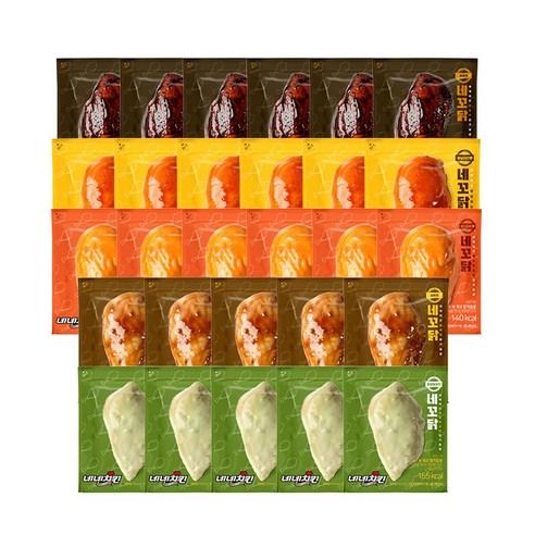 네네치킨 네꼬닭 소스 닭가슴살 혼합구성, 100g, 28세트
