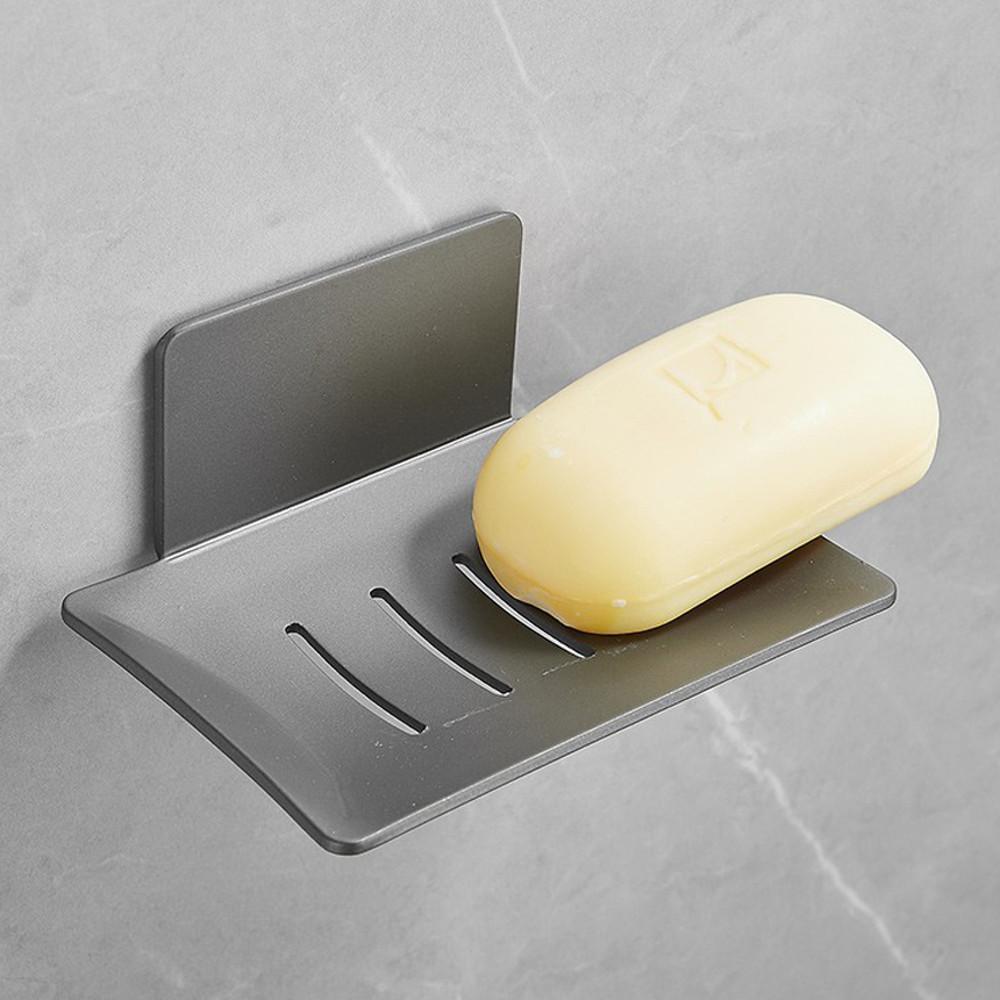 [무타공 알루미늄] 비누받침대 비누 받침 거치대 홀더 걸이 그레이