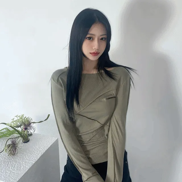 사선슬림티 [3color]