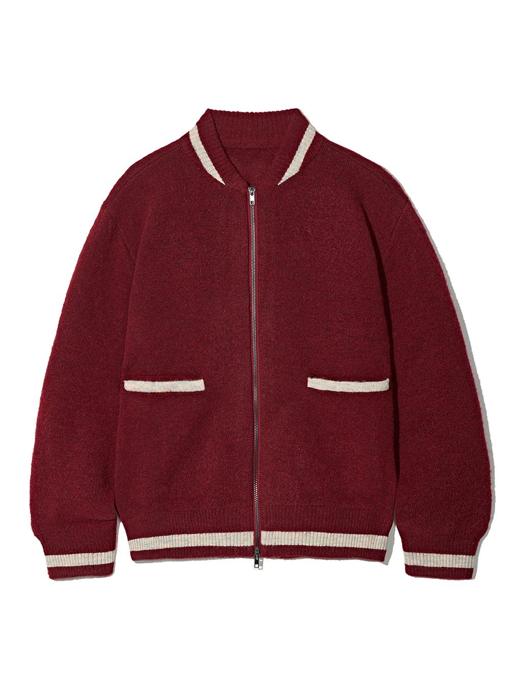 Stadium Knit Jacket_Red