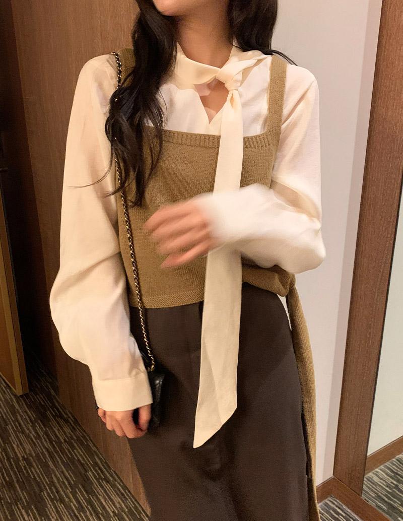 가내스라 [겨울하객룩💍] 리턴 울 뷔스티에 (3color)