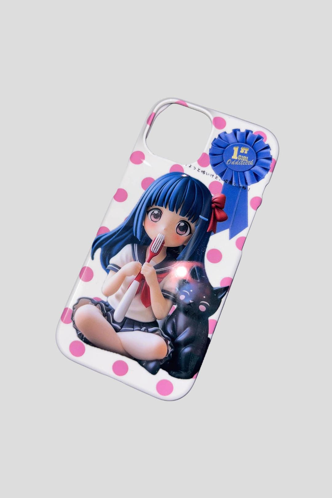 Brush Girl phone case (Kitty)