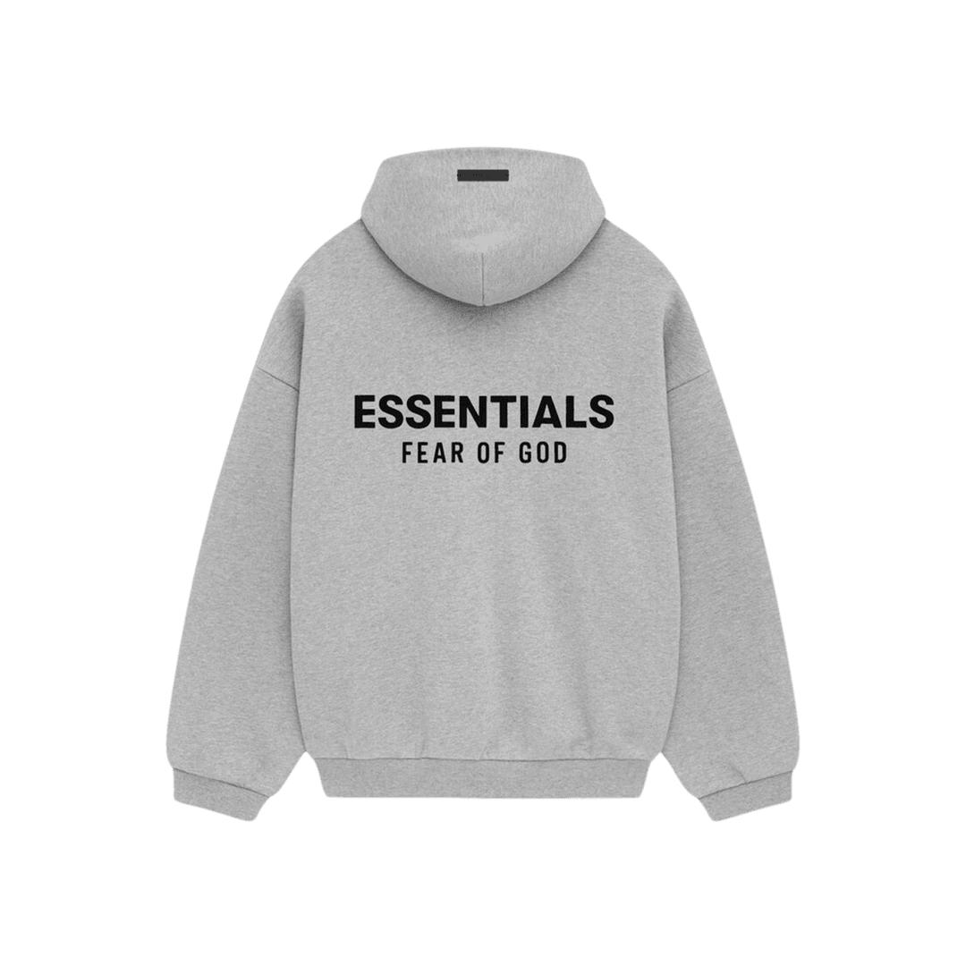 Essentials Fleece Hoodie Light Heather Grey - 24FW
