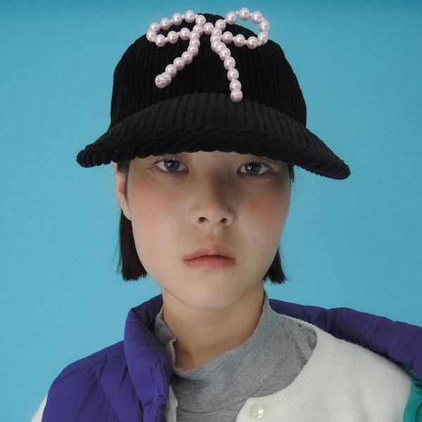 [Fruta x gorrogorra] Pearl Cap (Black)