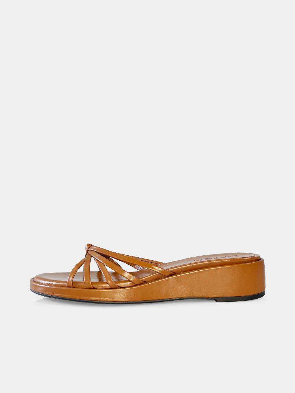 [Restock]  Mrc105 Strap Platform Sandal (Light Brown)