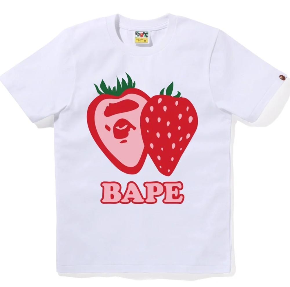 (베이프정품) 베이프 스트로베리 반팔티 여성용 BAPE STRAWBERRY TEE