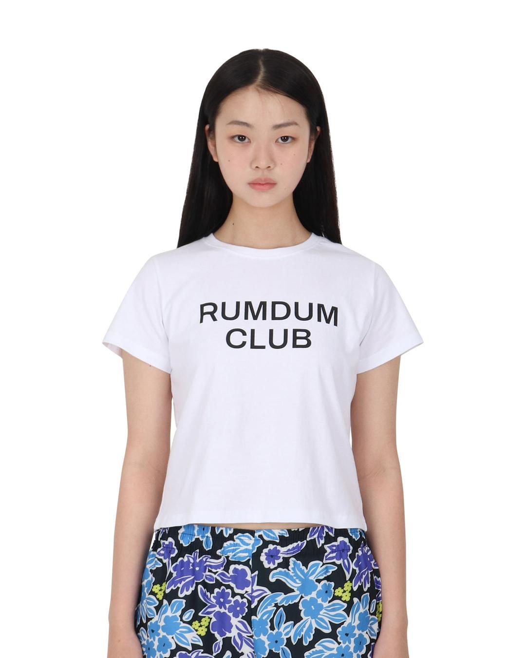 [PLZPROJECT]RUMDUM CLUB T-SHIRT, IVORY