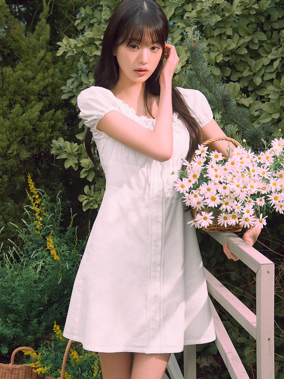 LACE MINI ONEPIECE WHITE