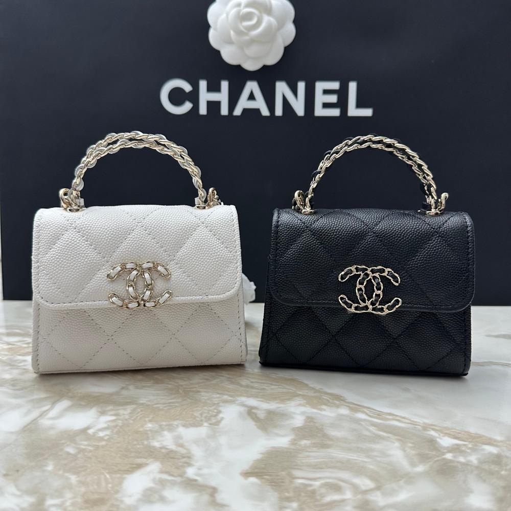 샤넬미니백 WOC 19백 베니티 탑핸들 샤넬가방 마이크로 명품가방 캐비어