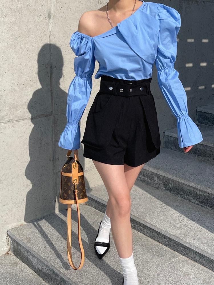 [강추] 비비 숄더 퍼프 블라우스 , 3col , 3-5일 소요