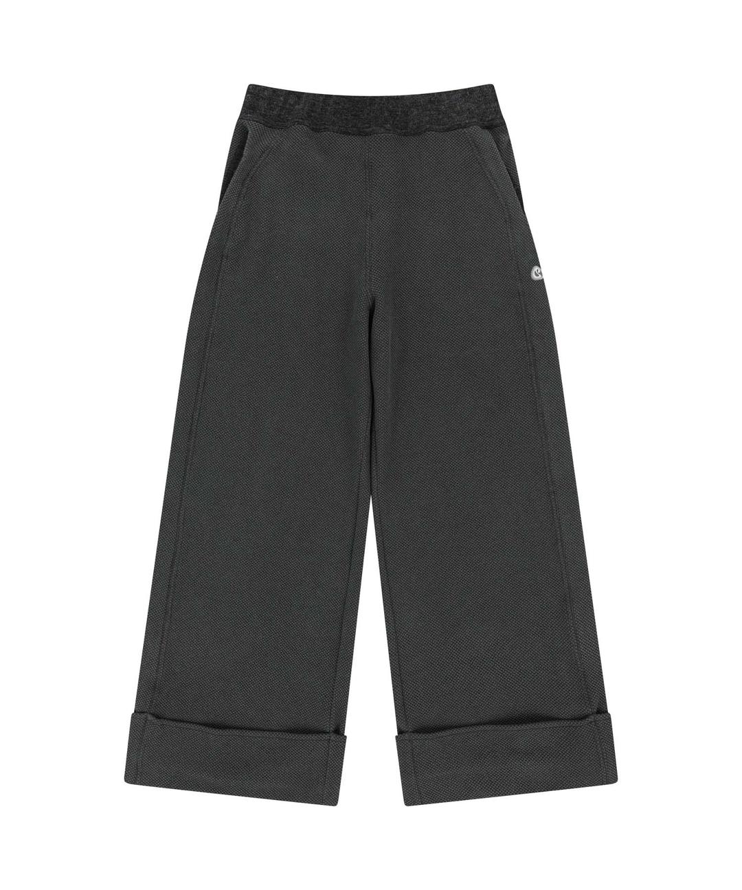RIBBED BANDING PANTS CHARCOAL