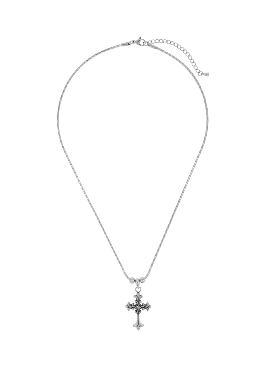 Cross snake chain necklace