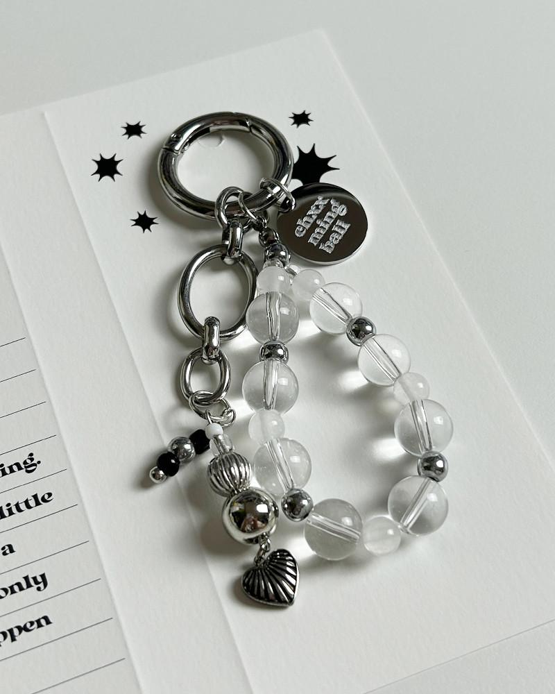 Clear 비즈 키링 키홀더