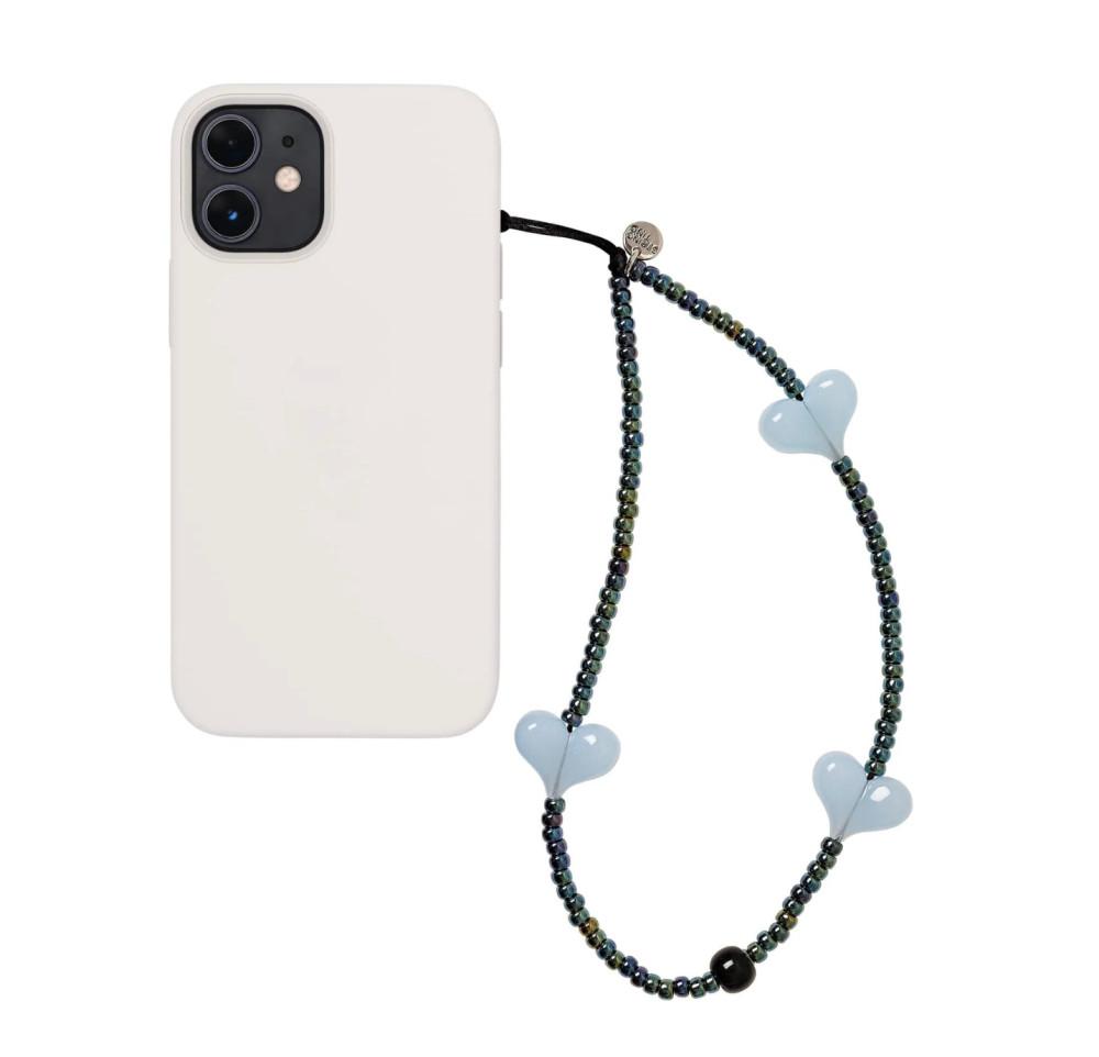 STRING TING Heavy Metal Baby Blue Wristlet Phone Strap 스트링 팅 헤비 메탈 베이비 블루 팔찌 핸드폰 스트랩