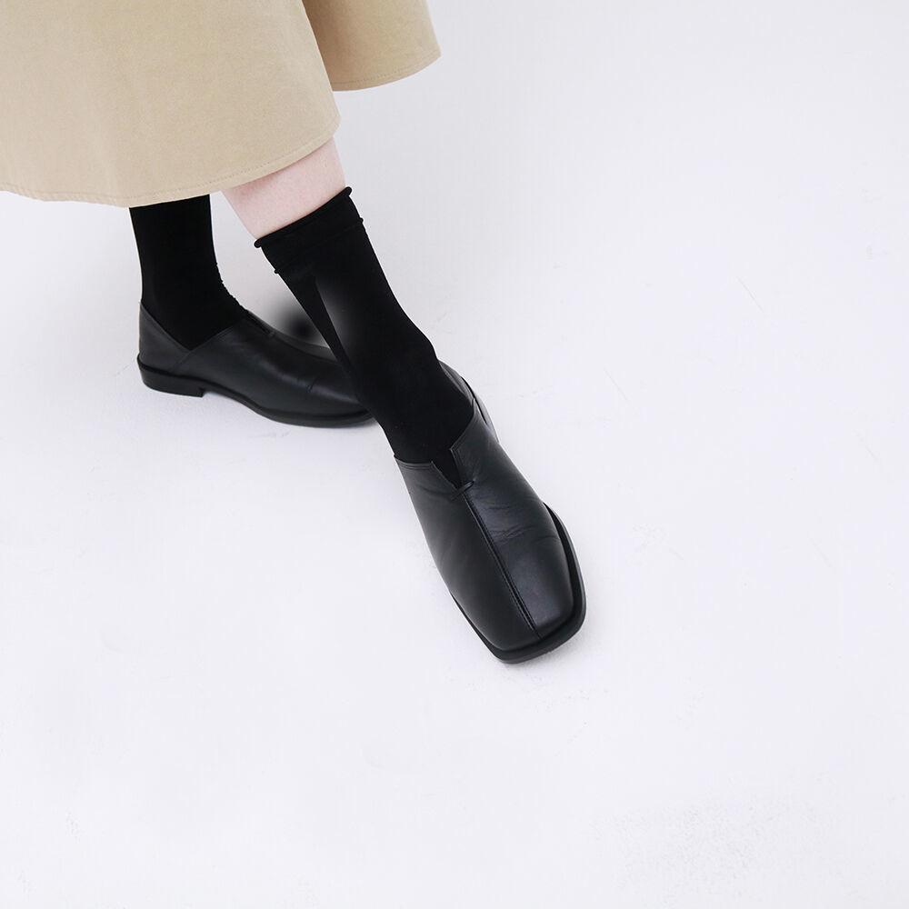 T105 tear loafer black 2-way (2cm)