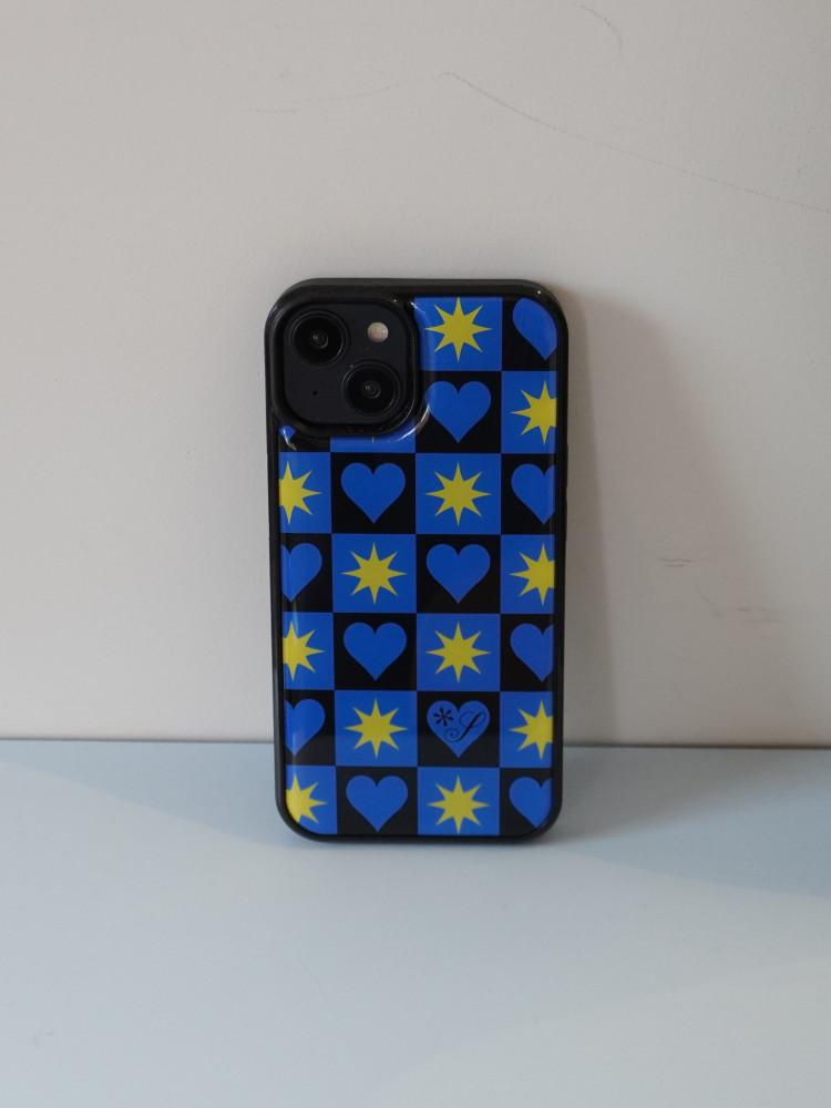 [에폭시 범퍼 케이스] 러브썬 블루 아이폰 14