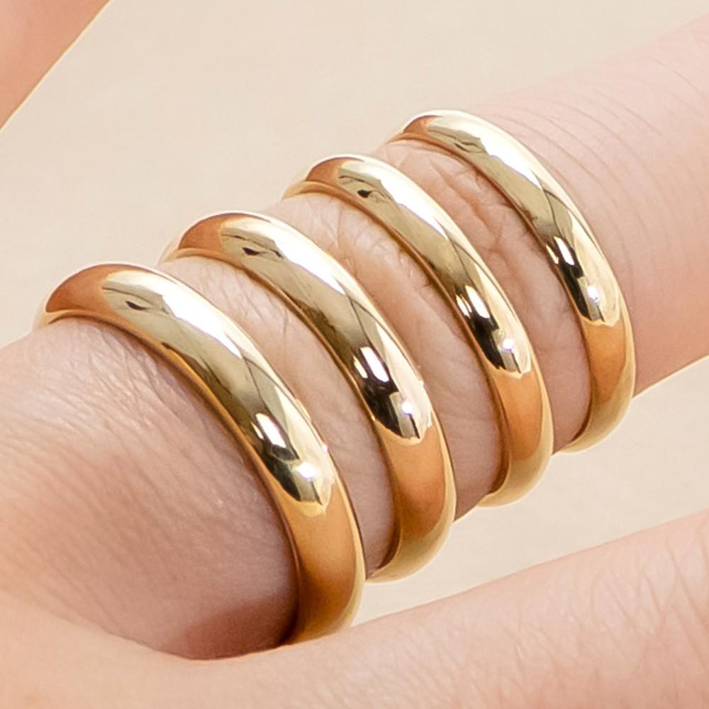 14K 18K 실반지 민자 커플링 엥게이지 반지 레이어드 우정 검지 엄지