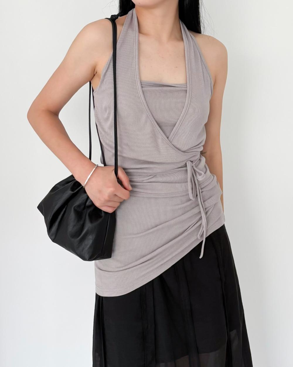 러비 브이 랩 홀터넥 슬리브리스 [3co]