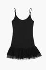 LAYERED MASH DRESS BLACK [예약발송 12/23]