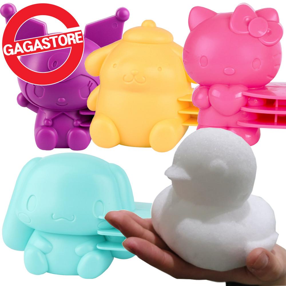 오리눈집게 뽀로로 헬로키티 산리오 캐릭터 대형 눈사람집게 만들기 장난감