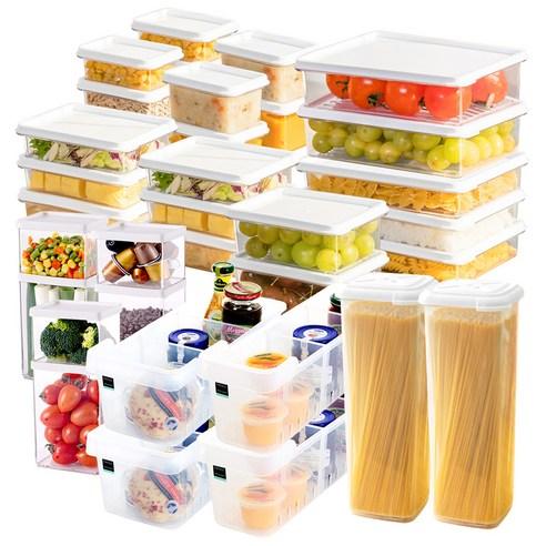 창신리빙 실속 냉장고 정리 세트, 용기 32p, 1세트 - 밀폐용기/세트 | 쿠팡