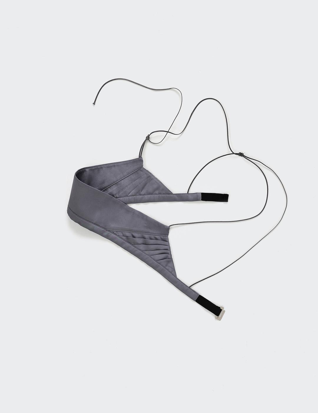 Pintuck buistier (dark grey)