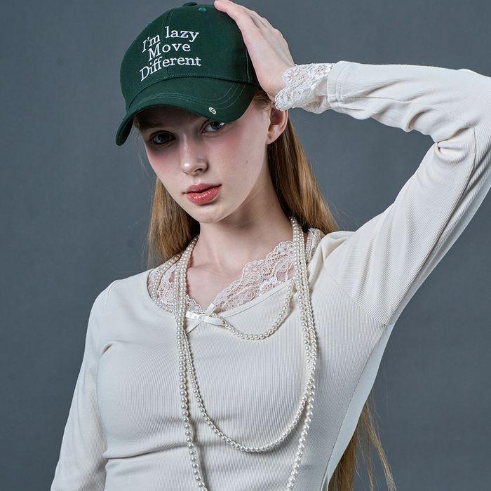 [CP] 레이스 레이어드 리본 이너 긴팔티 [IVORY] KCL.