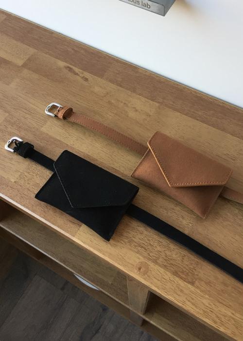 스웨이드 포켓 벨트 (2  color)