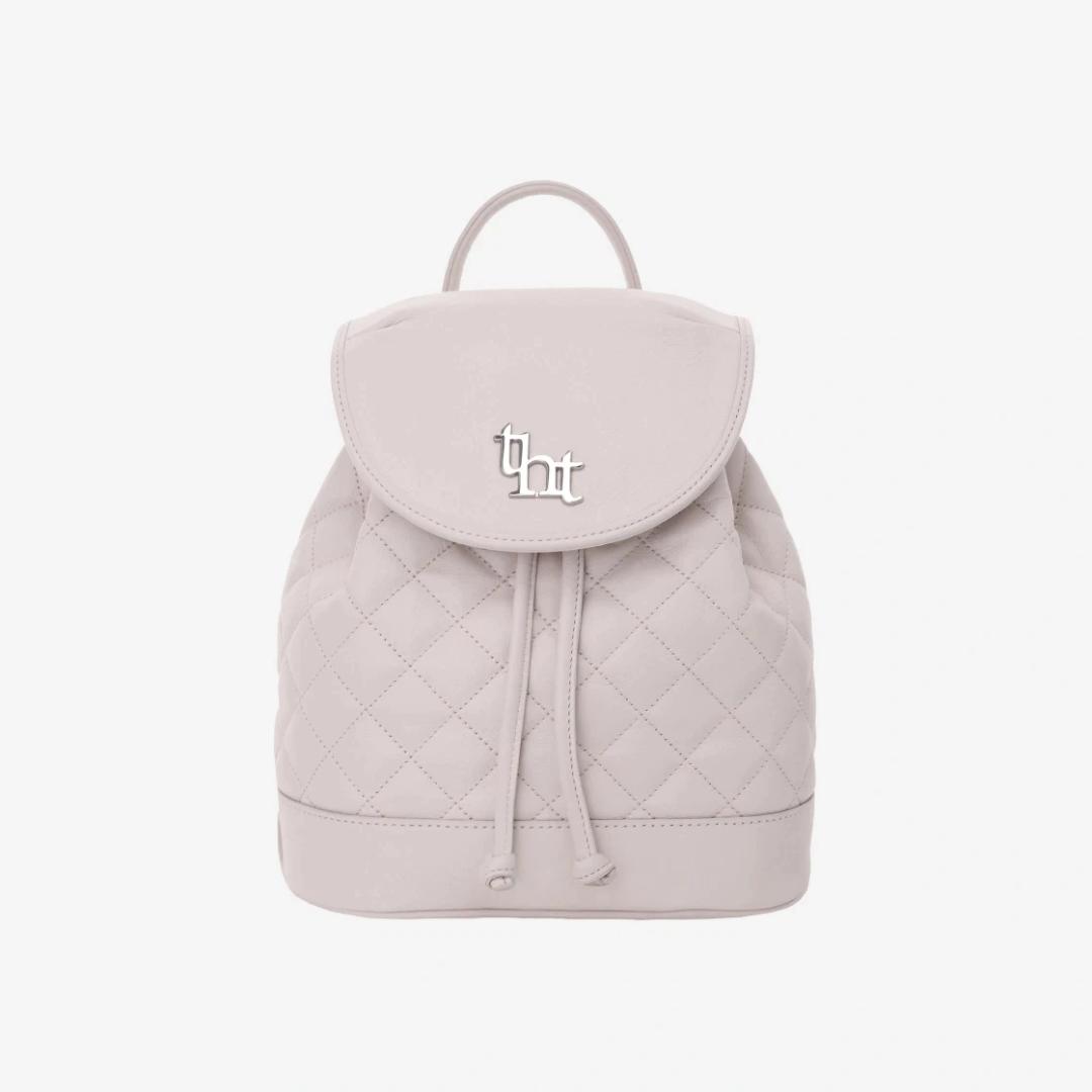 쓰리타임즈 Threetimes Acorn Quilted Backpack Pink - 위시버킷