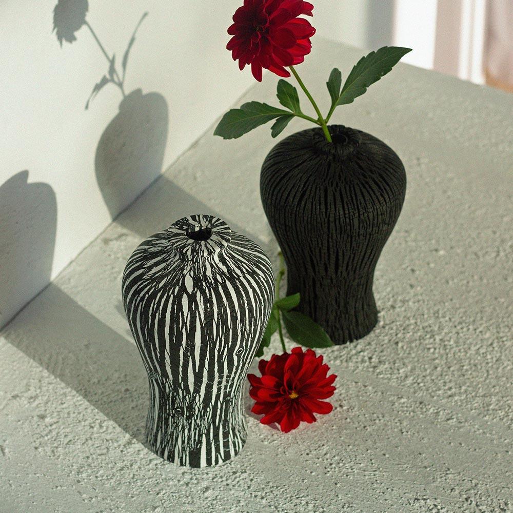 숯자기 시리즈 매병 화병 오브제 (2종)