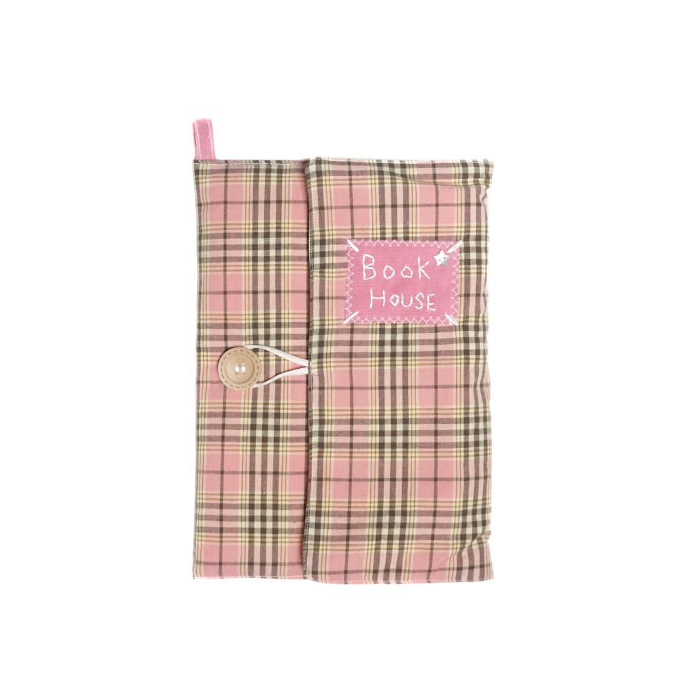 BOOK HOUSE_tartan check [pink]