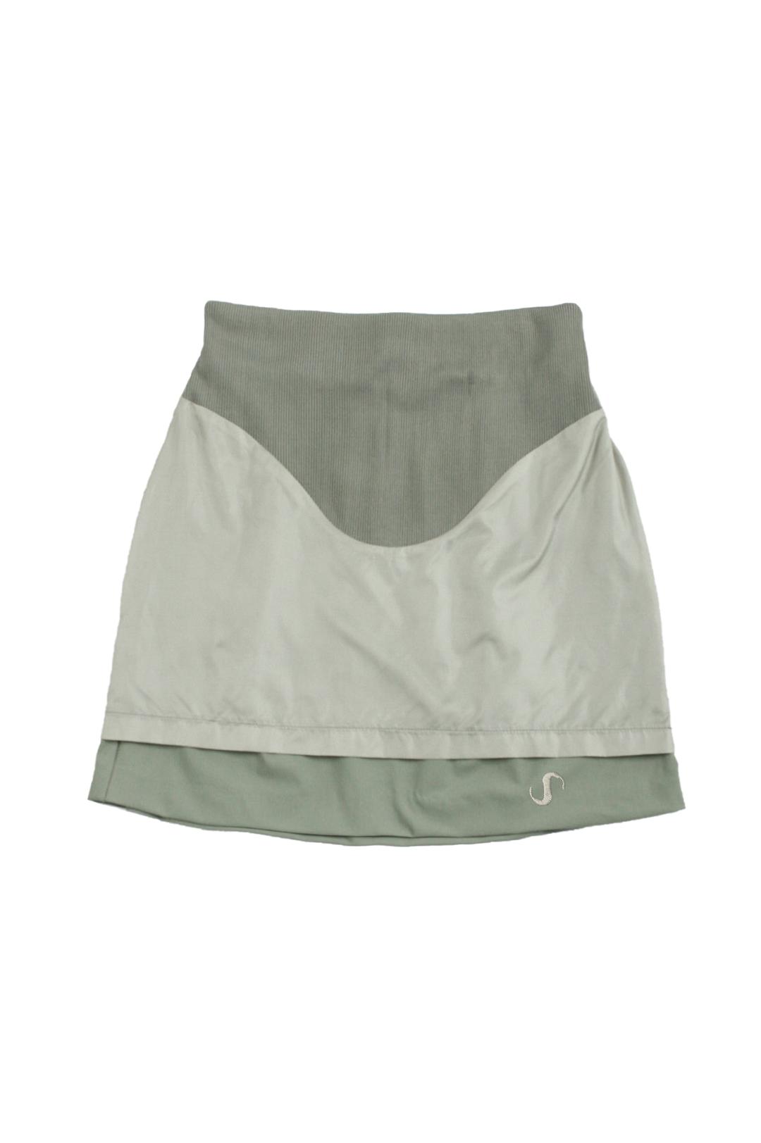 Layered Yoke Skirt / Khaki