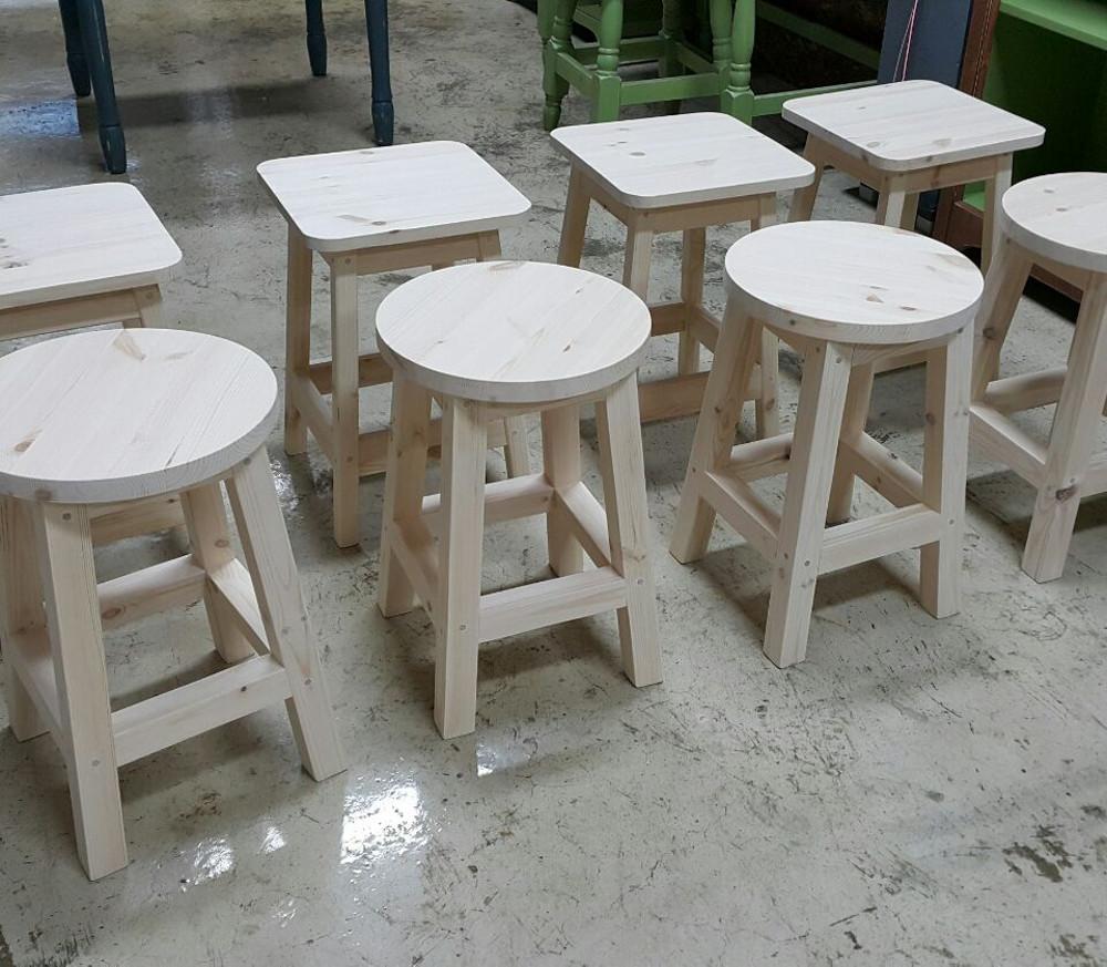 별나무DIY 원목소품 완전조립반제 / 원목스툴,홈바의자,홈바스툴 반제품