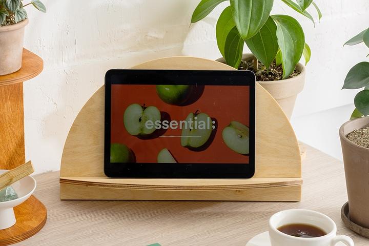 아치형 우드 북 태블릿 받침대