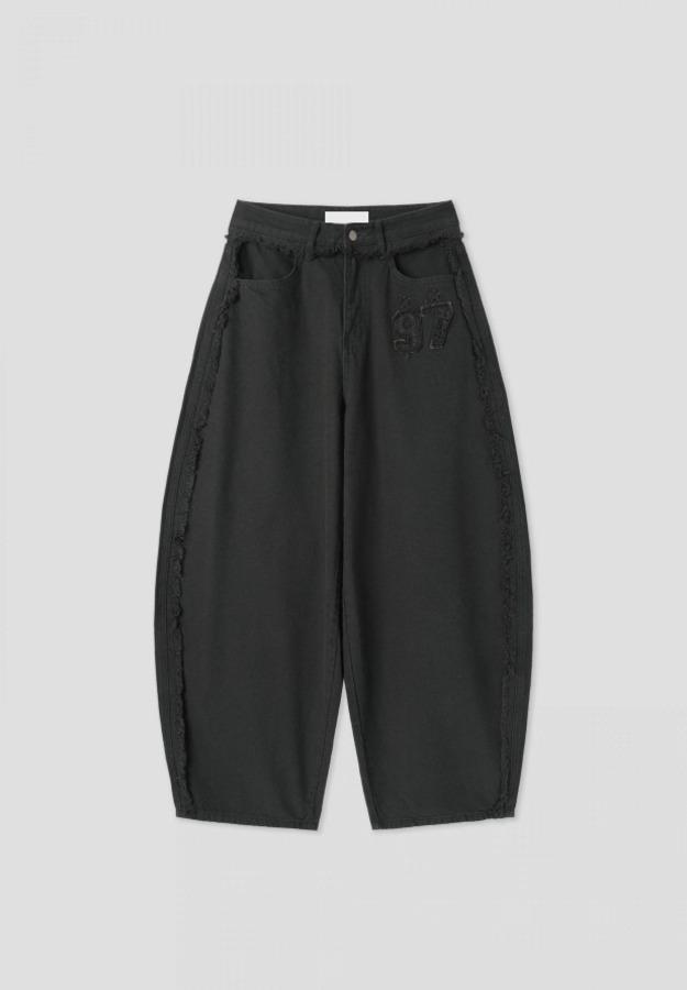 cutoff number balloon denim