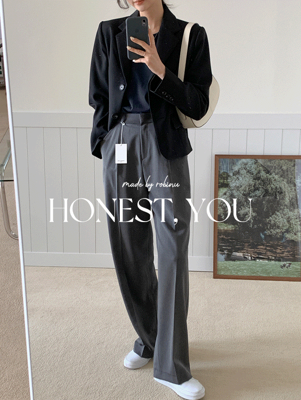 로빈유 [8만장돌파] [후기극찬🔥] [HONEST,YOU] 시즌 핀턱 슬랙스 - sl (XS,S,M,L/오리지널ver,롱ver)
