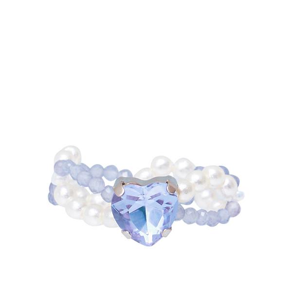 Mingled Beads Ring (Lavender)