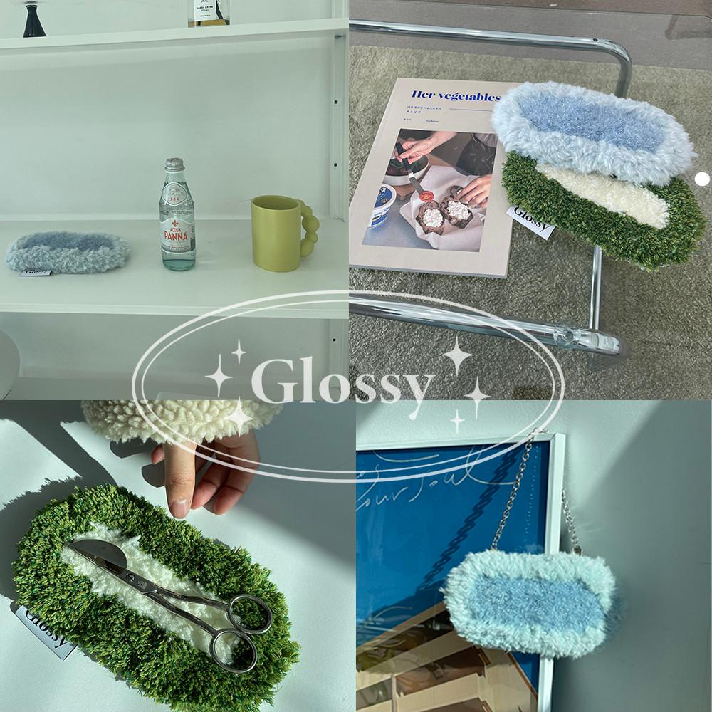 [Glossy]투톤 미니 러그