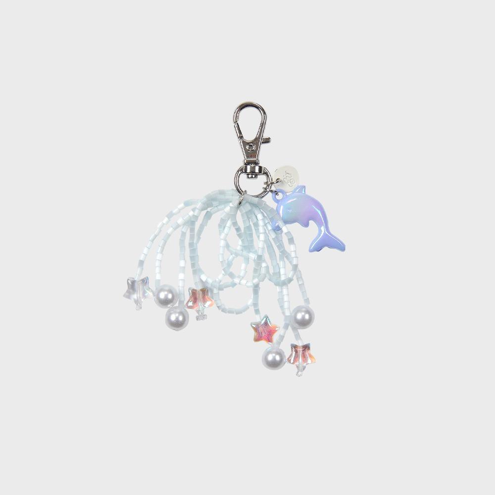SPARKLE DOLPHIN DECO KEYCHAIN (BLUE)