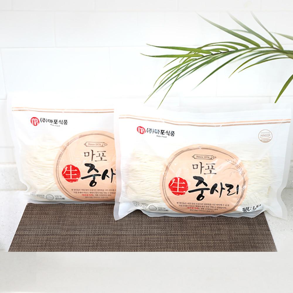 마포 중사리 1.5kg (7-8인분) 짜장면 전골사리 우동사리 [원산지:상세설명에 표시]