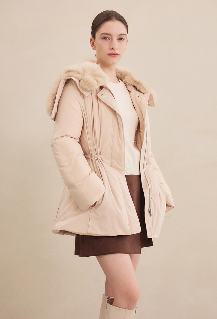 [WHITE LABEL] Hazel Fox Goose Down Padding (Beige)