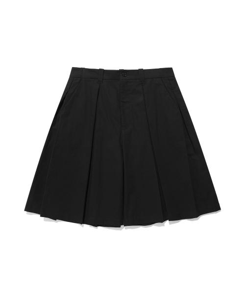 DOUBLE PLEATS SHORTS_BLACK(NG2FMUPA60A)