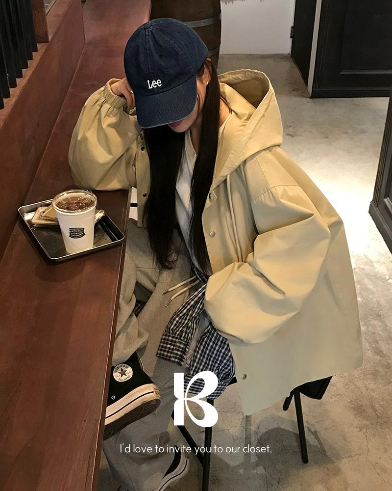 베이델리 [25F/W NEW][MADE]클랜 후드 야상 자켓